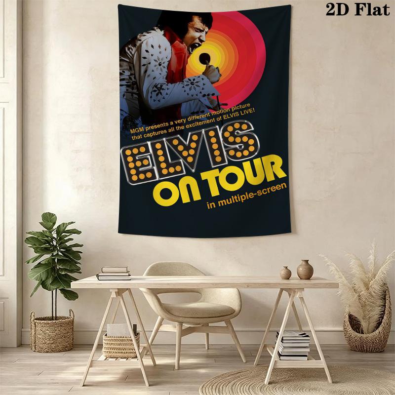 Elvis Portrait Tapestry Background Cloth Wallmounted Wall Decoration Soft Atmospheric Background Cloth