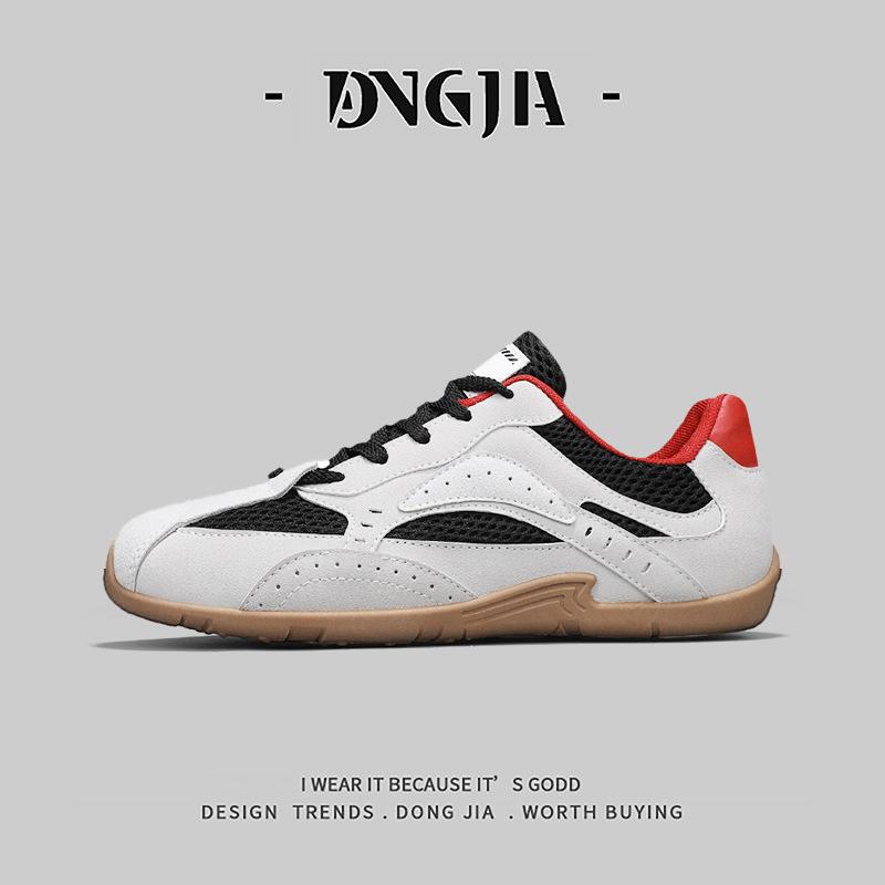 Dongjia Men s Breathable Mesh Racing Shoes - Lightweight, Thin-Soled, Soft-Soled Casual Trainers 40