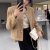 Nouveau Haut Femme French Xiaoxiang Haute Qualité Mode Polyvalent Mignon Qin Mode Veste Courte Tendance