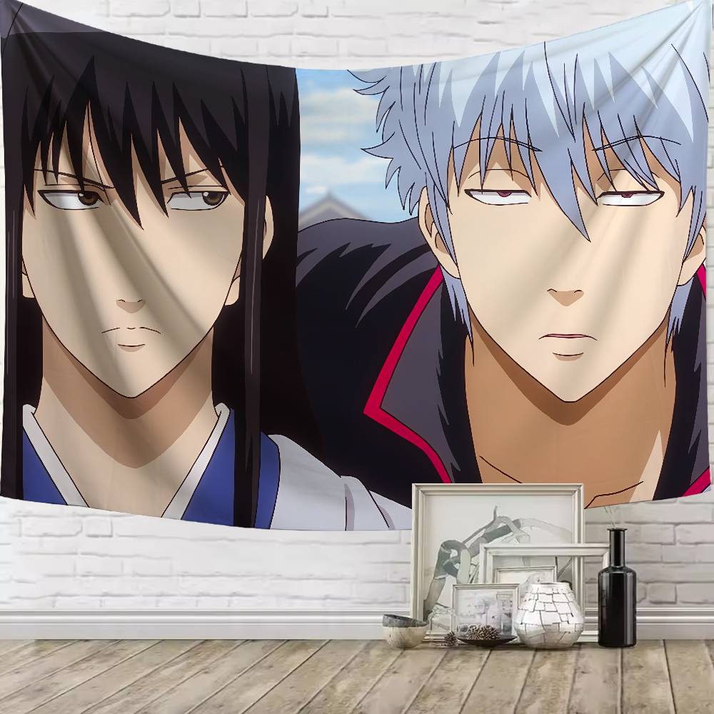 Large Cool GGintokiS Sakata Funny Popular Anime Popular Room Decoration Wall Tapestry Art Room Home Decor Wall Art Decor