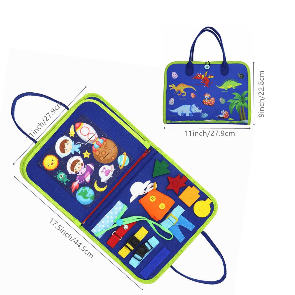 Montessori Τσόχινη Πίνακα Δραστηριοτήτων & Ντυσίματος για Προσχολική Εκπαίδευση