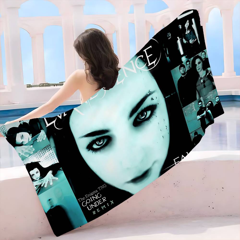 Rock Band E-Evanescences Microfiber Beach Towel Absorbent Quick dry Soft Yoga Swimming Resort Mountain Climbing Towel