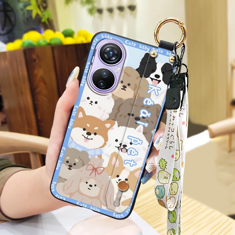 Soft case Wristband Phone Case For Blackview A200 Pro Phone Holder Anti-knock Protective Dirt-resistant Cute Shockproof