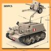 Retro Military Tank Building Blocks A13 MK.I Cruiser MK III Light Armored Vehicle Model DIY Assembly Bricks Collectible Educatio