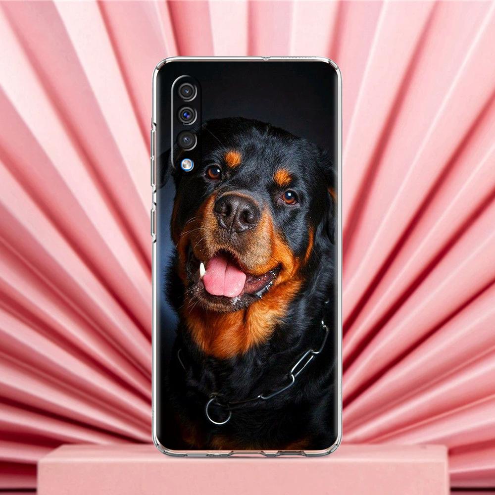 Phone Case For Samsung A56 A36 A26 A24 A16 A14 A12 A32 A50 A70 A20E A22 A40 A34 A54 A42 A52 5G A04s A06 Cover Rottweiler Dog