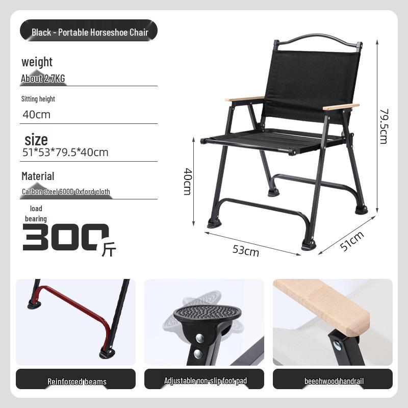 Kermit Outdoor Portable Aluminum Folding Camping & Fishing Chair