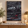 Halloween Michael Myers Custom Name Text 5D Diamond Painting Kit DIY Full Drill Diamond Art Decoration