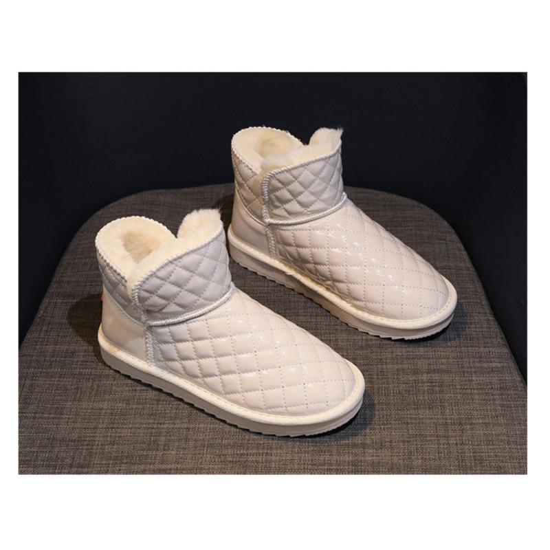 

ui зимние сапоги женские бархатные утолщенные водонепроницаемые нескользящие теплые женские туфли короткие хлопковые туфли нескользящие и износостойкие 39 бежевый