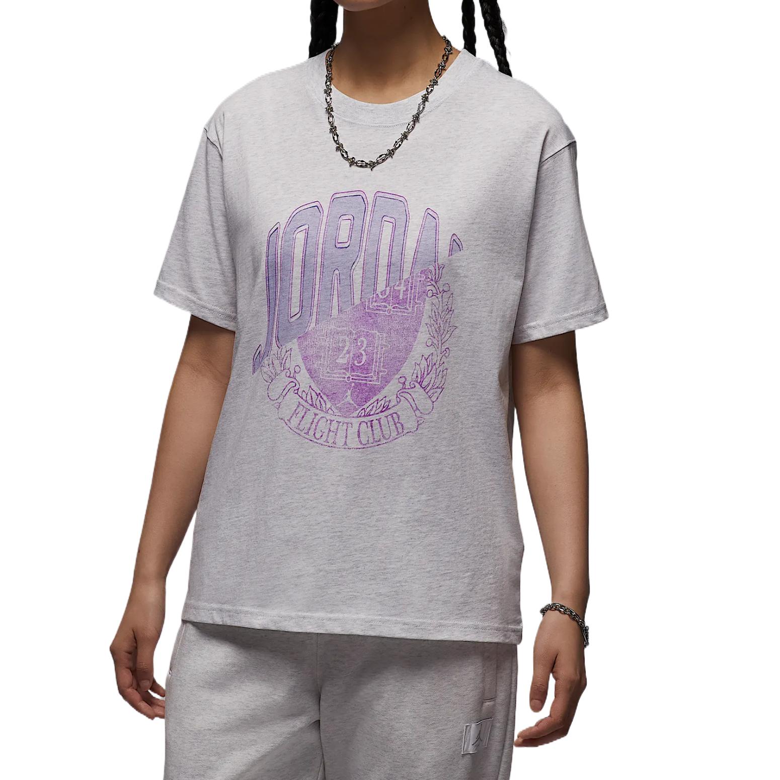 Jordan Drop Shoulder Sleeve T Shirt Women s Gray S