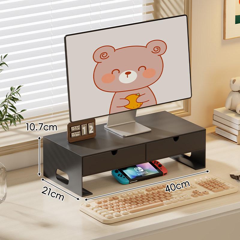 Desktop Monitor Stand Riser & Laptop Storage Rack