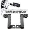 Generic Motorcycle Foot Pegs Bracket, Adjustable Highway Foot Pegs Extension Brackets, Passenger Highway FootPegs Male Mount Foot Peg Clamp Support