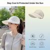 Sun Hat with Wide Brim UV Protection Adjustable Breathable Sunhat Sun Protection Anti-UV Peaked Cap Outdoor Sunshade
