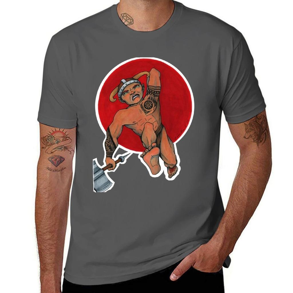 Barbarian Battlecry TShirt Fashion Graphic Tee for Unisex
