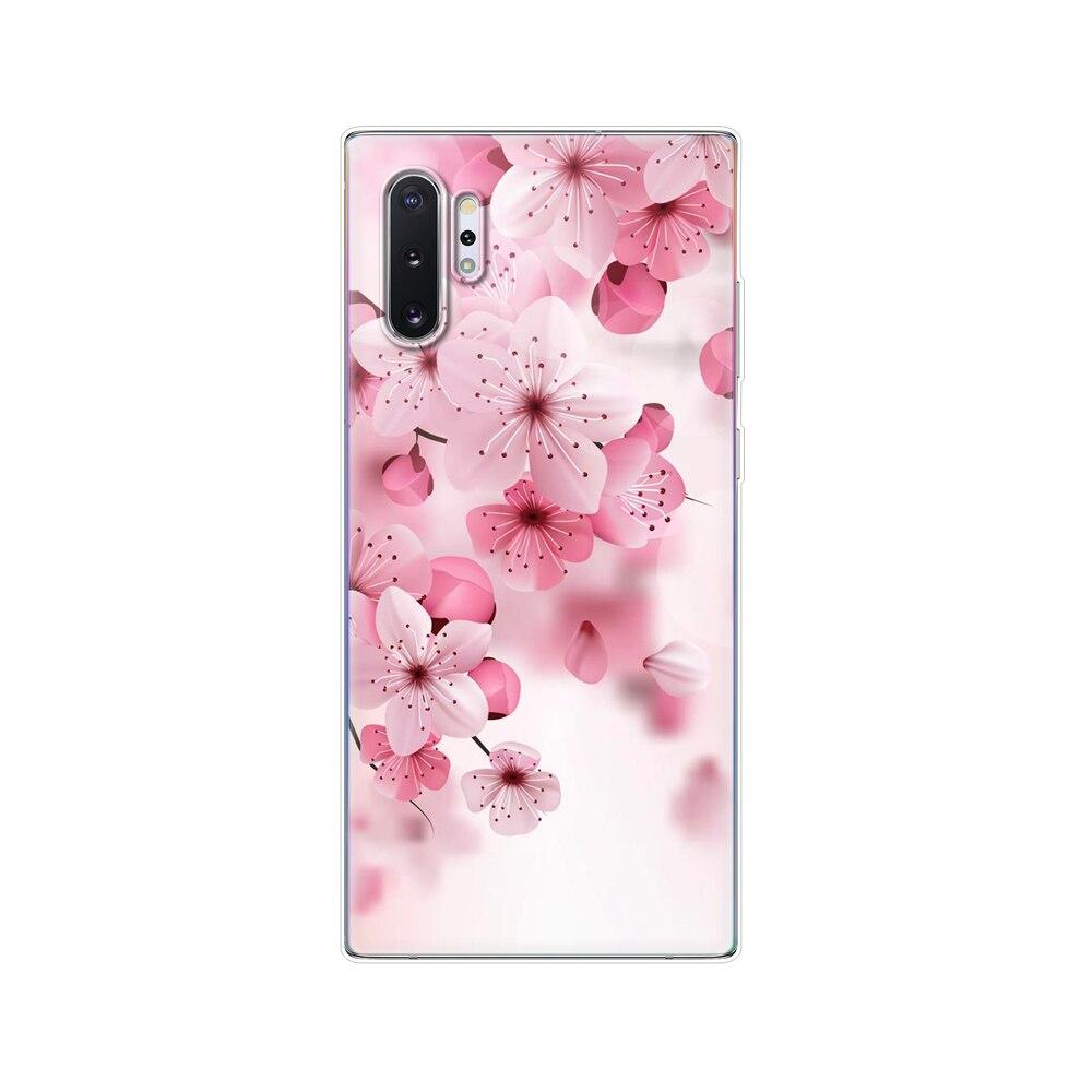 Silikonový kryt na telefon Pro Samsung Galaxy Note 10 Note10 Pouzdro Měkký TPU Zadní kryt Pro Samsung Note 10 plus fundas Coque nárazník