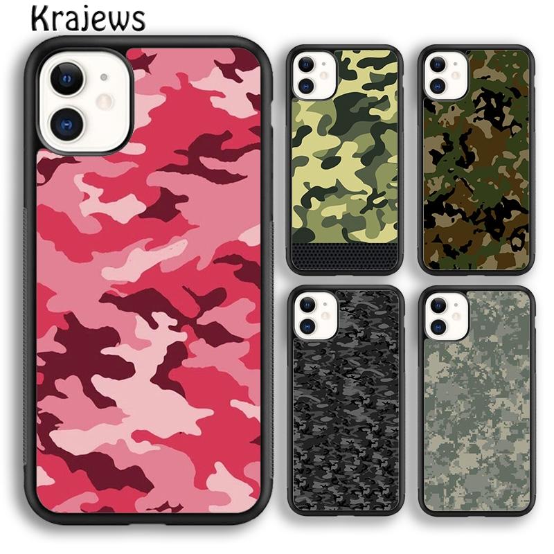 

Krajews Camo Camouflage Pattern Phone Case Cover For iPhone 14 5 6s 7 8 plus X XR XS 11 12 13 pro max Samsung S21 S22 ultra Plus iPhone 6plus