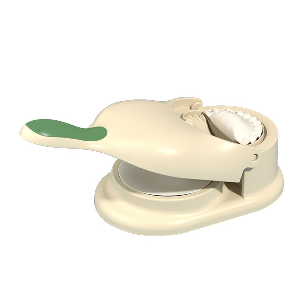 Time-saving Plastic Dumpling Maker Smooth One-piece Dumpling Mold Portable Dumpling Making Tool Kitchen Use бежевый