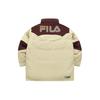 FILA Fusion x FACETASM Color Block Stand Collar Oversized Mid-Length Jacket Unisex Jacket Light-Yellow T11U347901F-YE