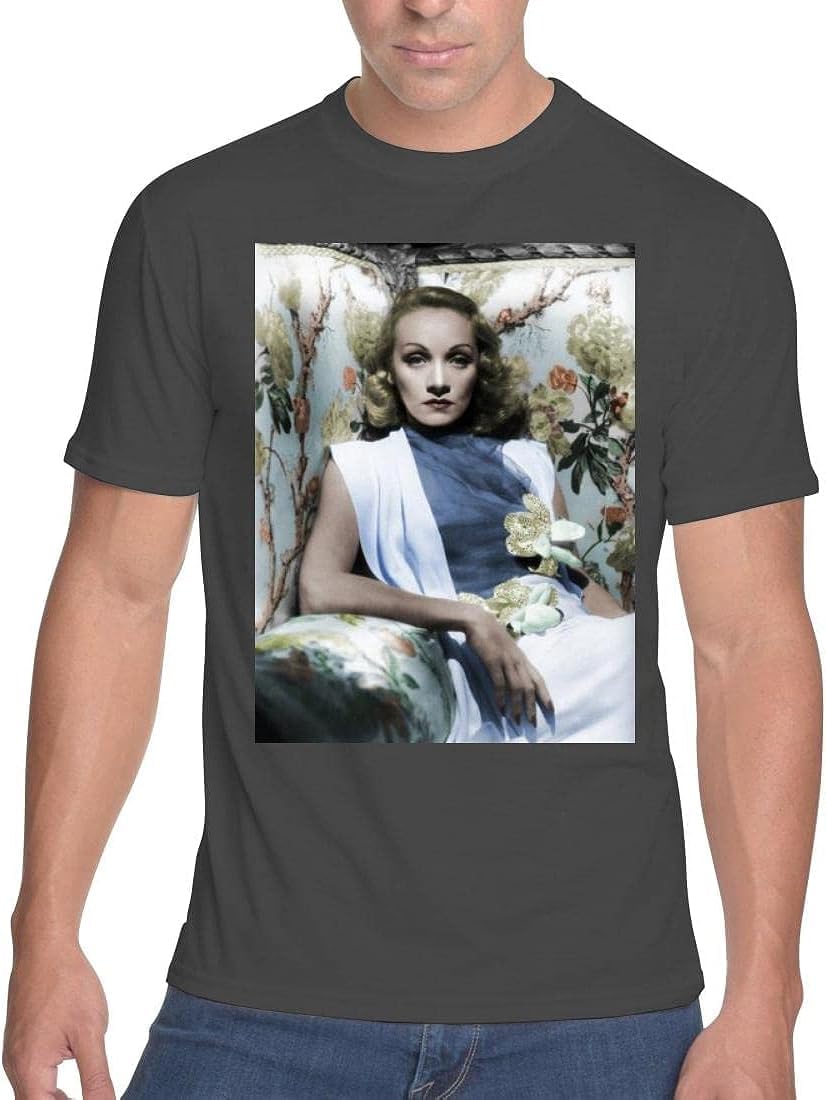 Marlene Dietrich Men s Soft & Comfortable Men T Shirt Sfi G309480 XXL чёрный