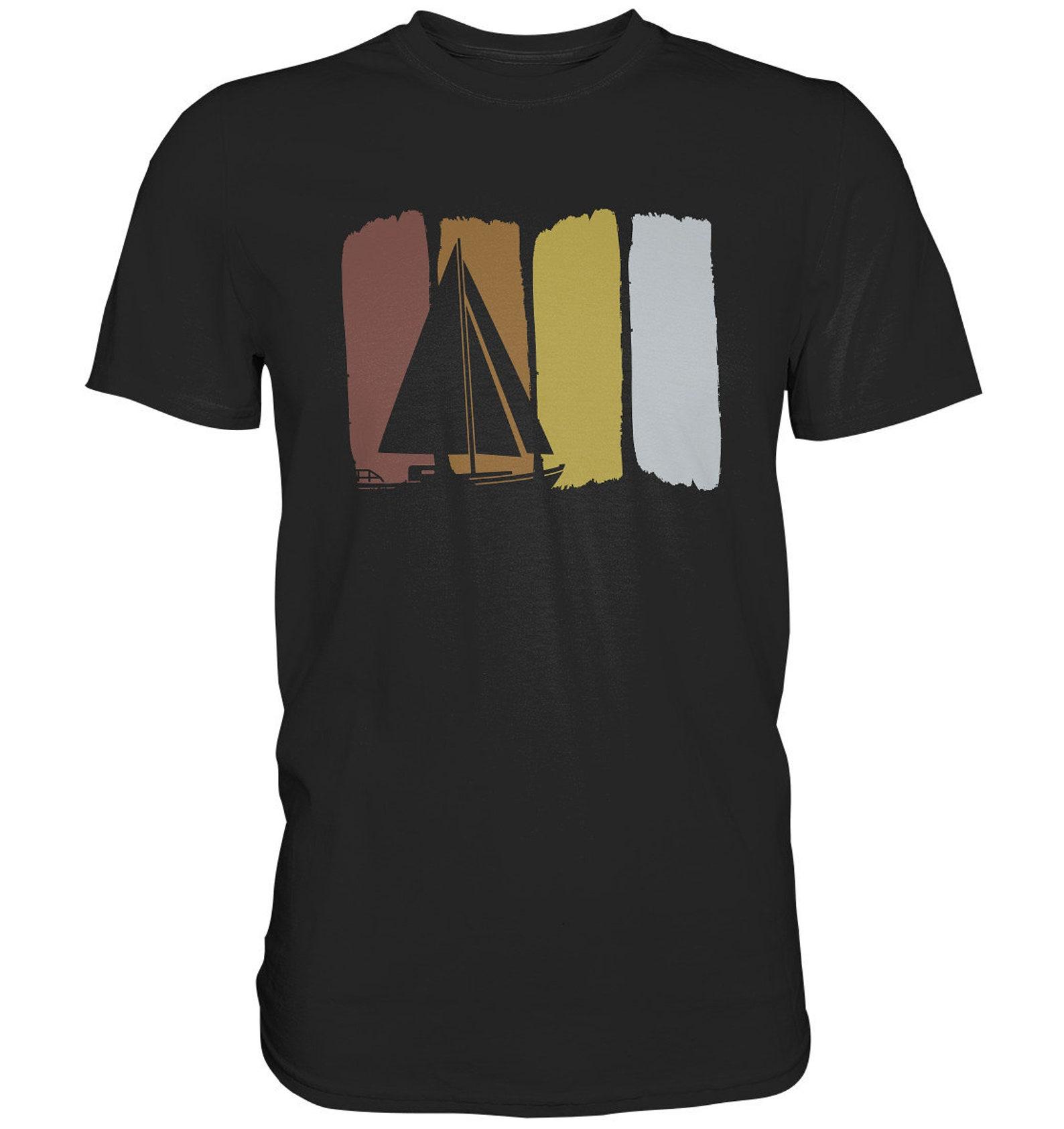 Sailing Retro Sailboat Sailor Captain Gift - Premium Shirt S