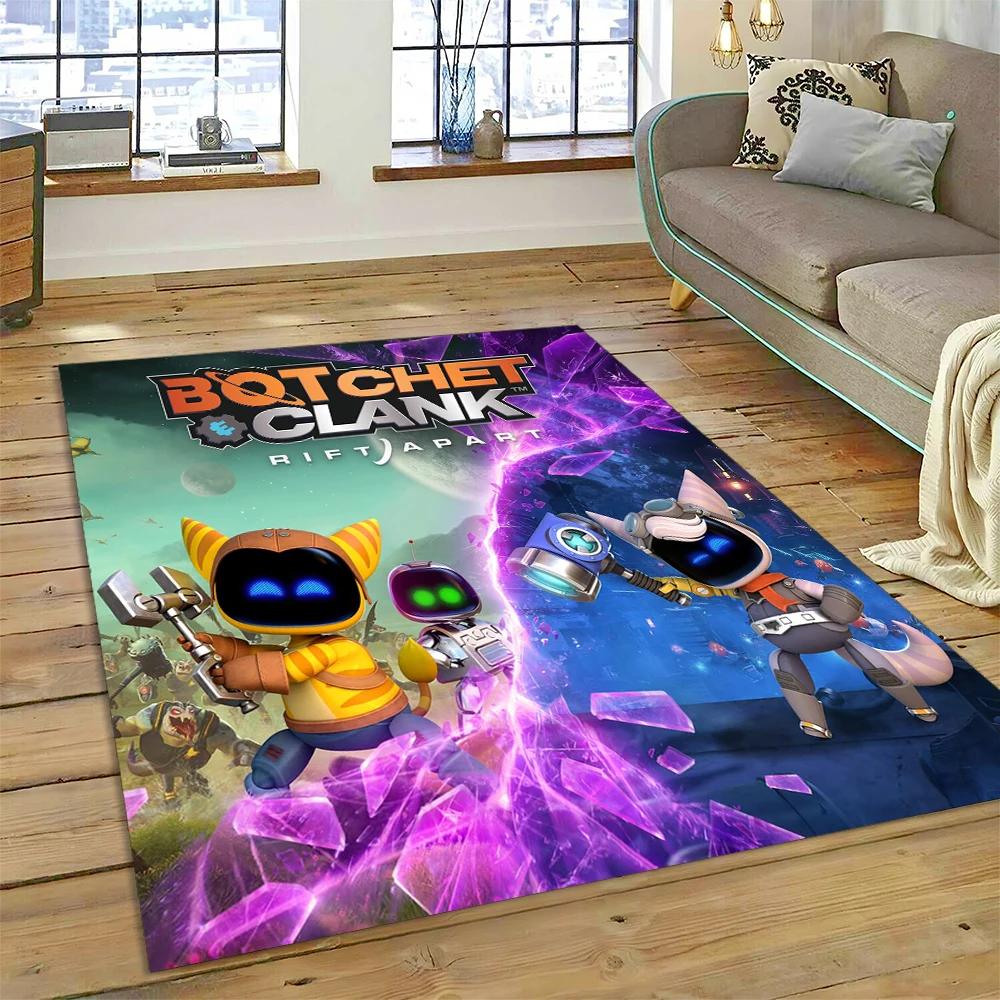 Νέο 27 Στυλ Astro Bot Παιχνίδι Κινούμενο Σχέδιο Ρομπότ Δώρο Χαλί για Σαλόνι Υπνοδωμάτιο Σπίτι Διακόσμηση Καναπέ, Παιδικό Αντιολισθητικό Πατάκι Δαπέδου