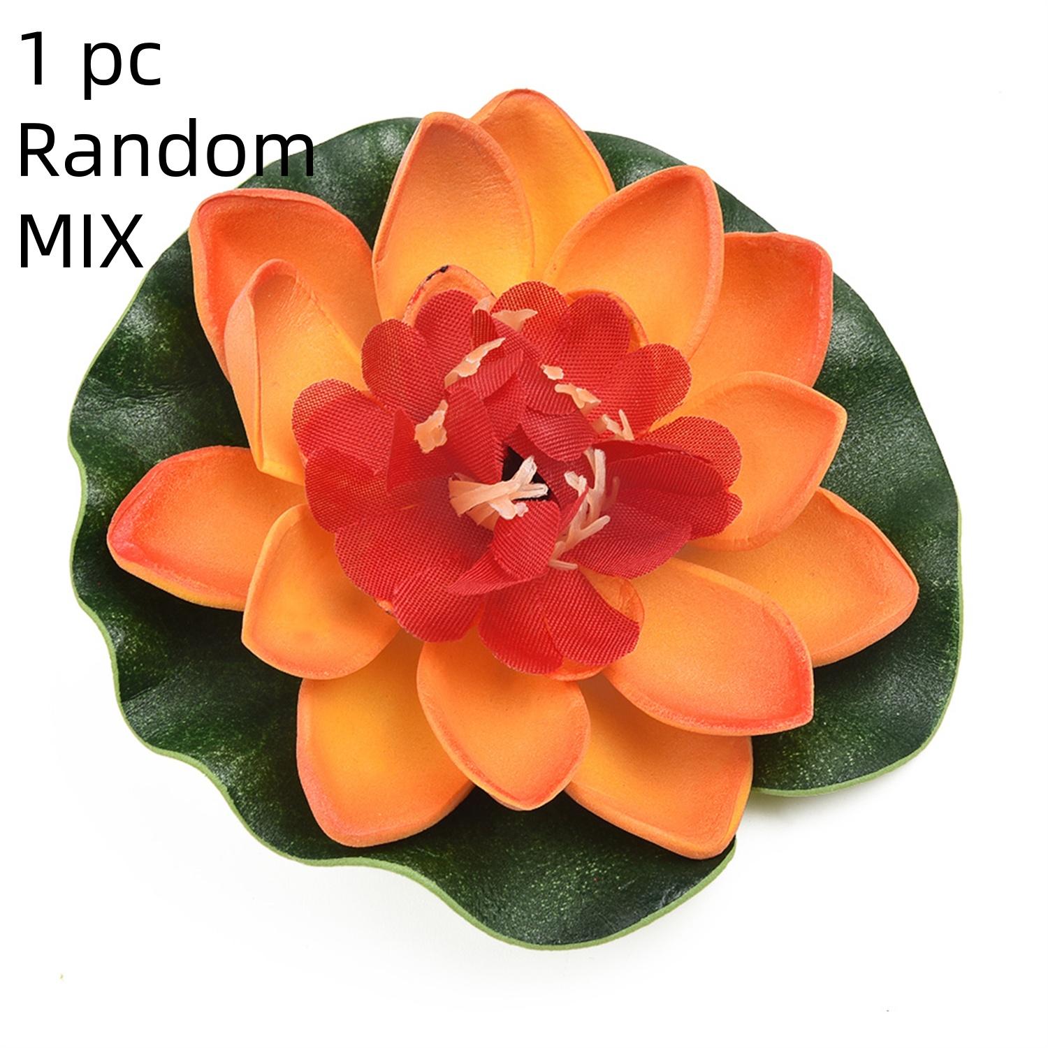 

10 шт. Красочные искусственные плавающие кувшинки, имитация цветков лотоса из ЭВА, растения для пруда с кувшинками, для садов, дома, аквариума