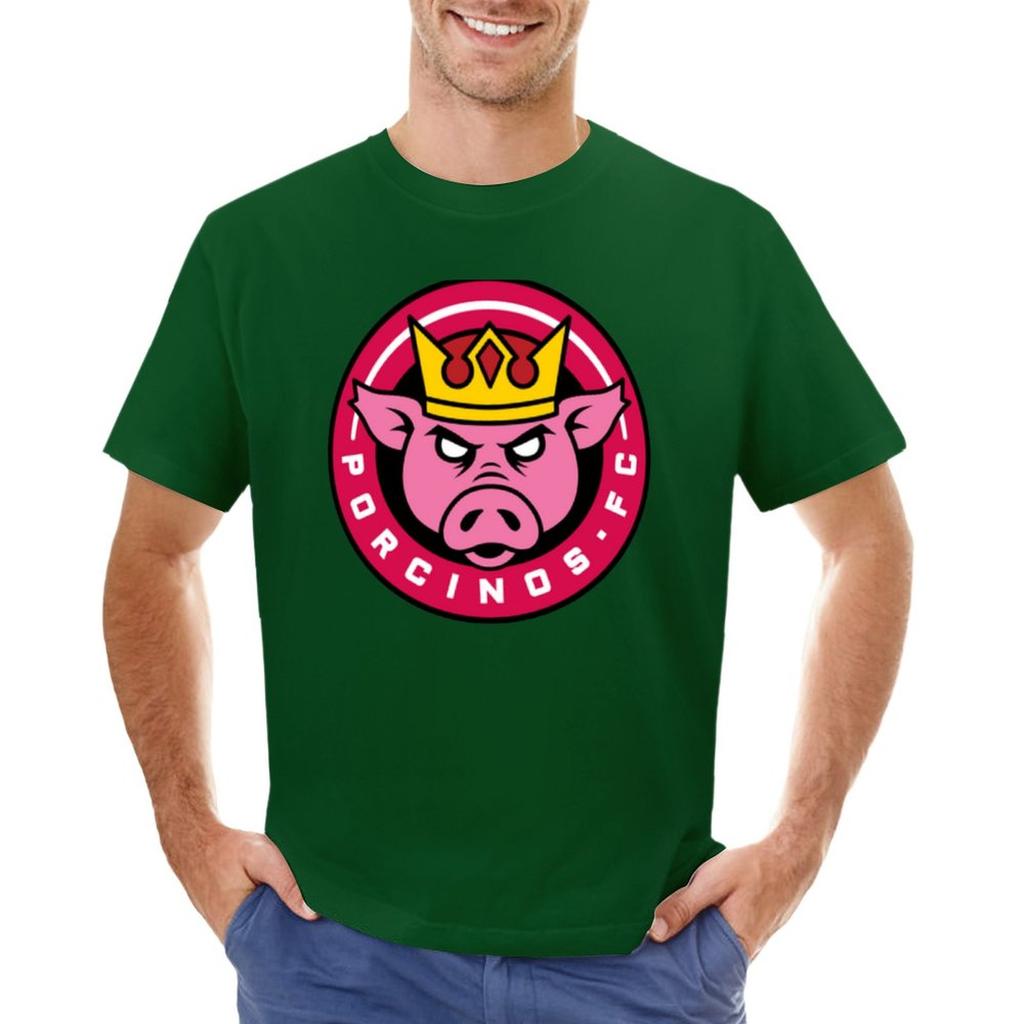 Porcinos Fc Tshirt Vintage T Shirt Mens Graphic Tshirts