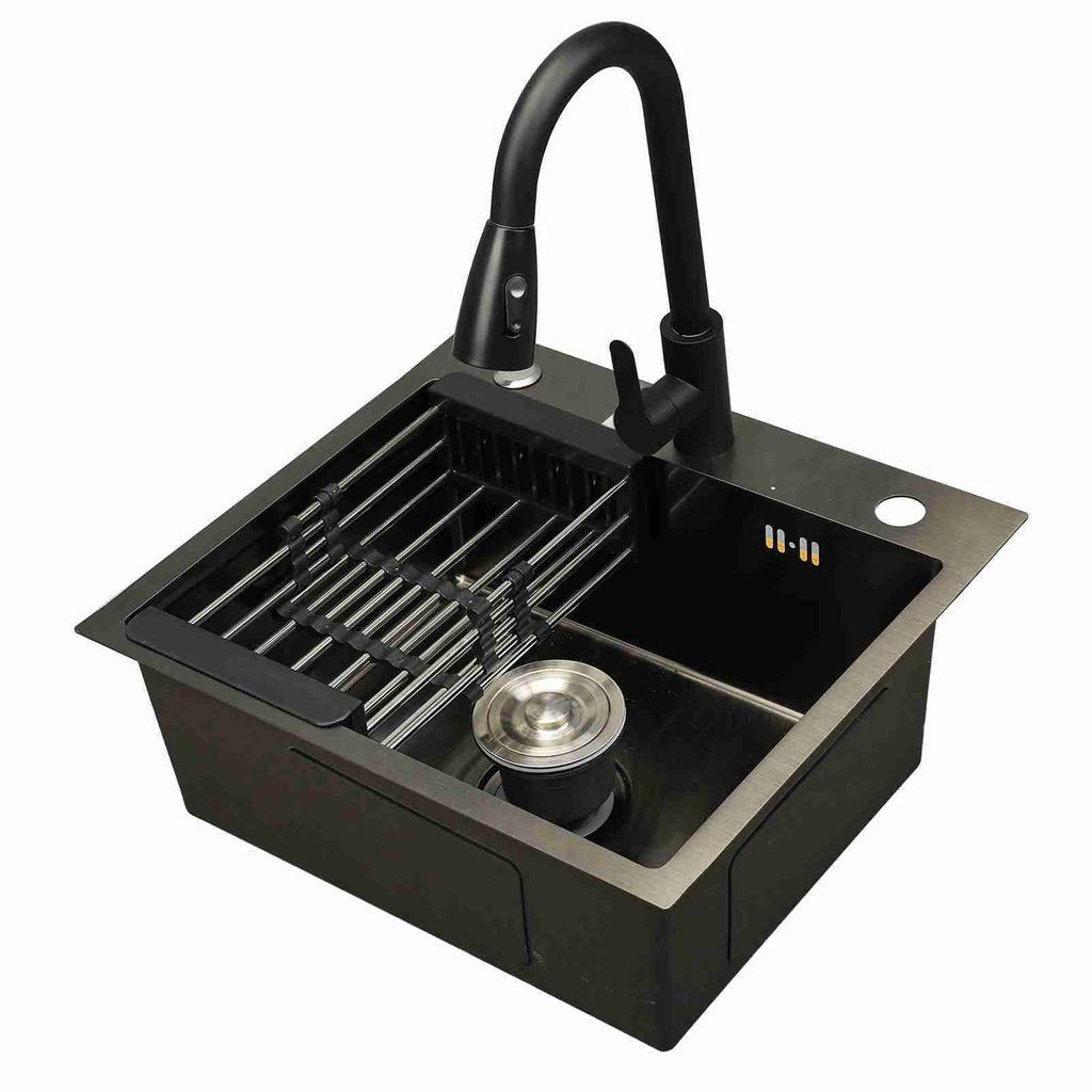 Drop In Kitchen Sink Stainless Steel Kitchen Sink Undermount Kitchen Workstation with Faucet for Washbasin Dishwasher