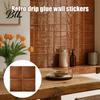 Bathroom Wall Protection Film Square Checkered Tiles Stickers, Self Adhesive Retro PET Panels, Removable DIY Home Decor Wallpaper Easy Peel And Stick