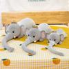 Lovely Stuffed Lying Elephant Plush Toys Big Size Cartoon Elephant Pillow Dolls Children Girls Birthday Gift