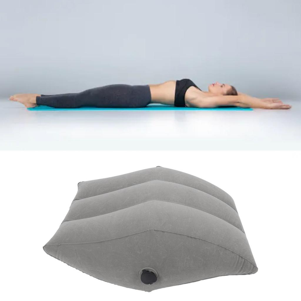 Inflatable Leg Elevation Pillow PVC Flocking Portable Leg Wedge Pillow with Inflatable Bag for Sleeping Swelling