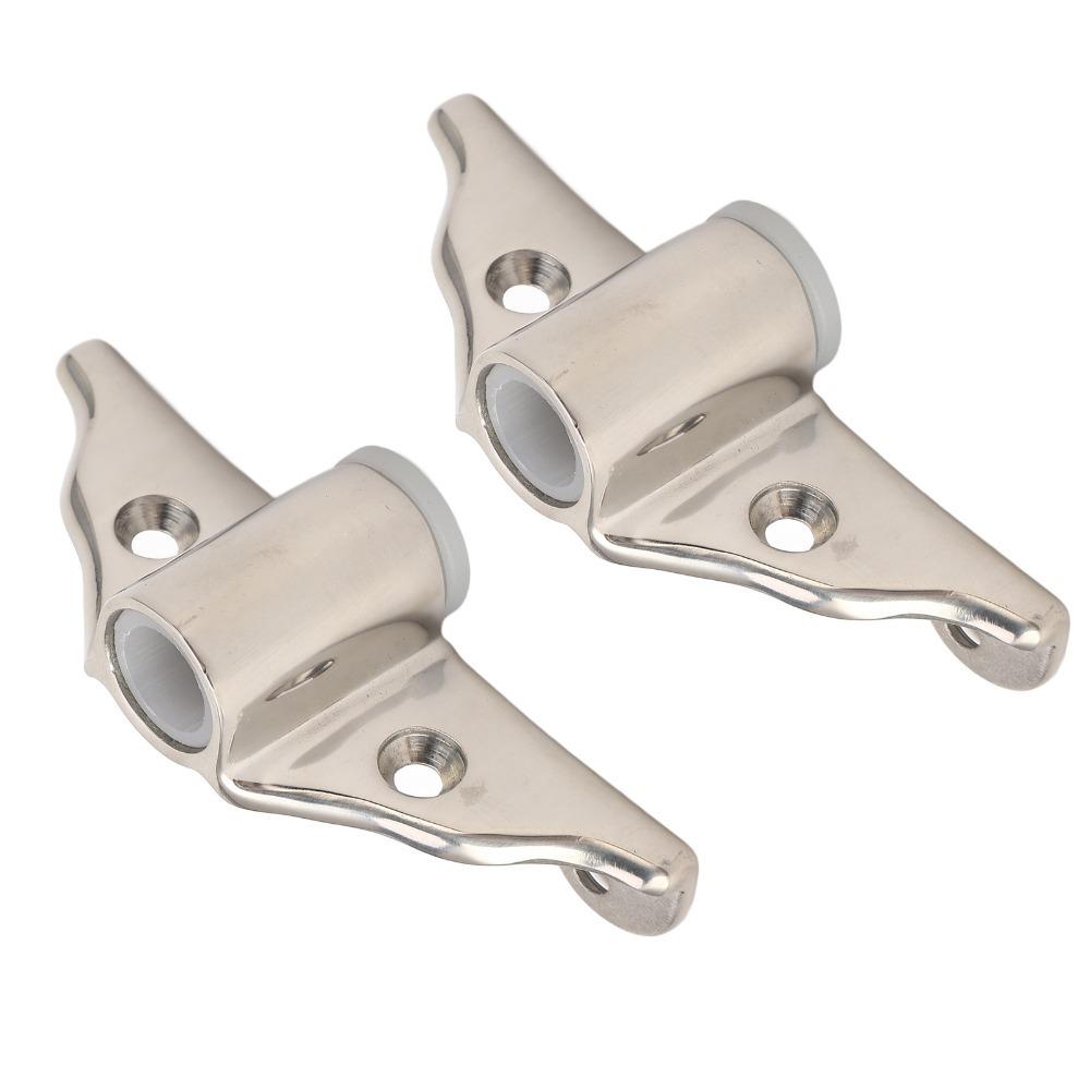 2PCS Marine Grade 316 Stainless Steel Oarlock Socket 1/2in Polished Finish Row Lock Socket Oarlock Support Bracket Yacht Use