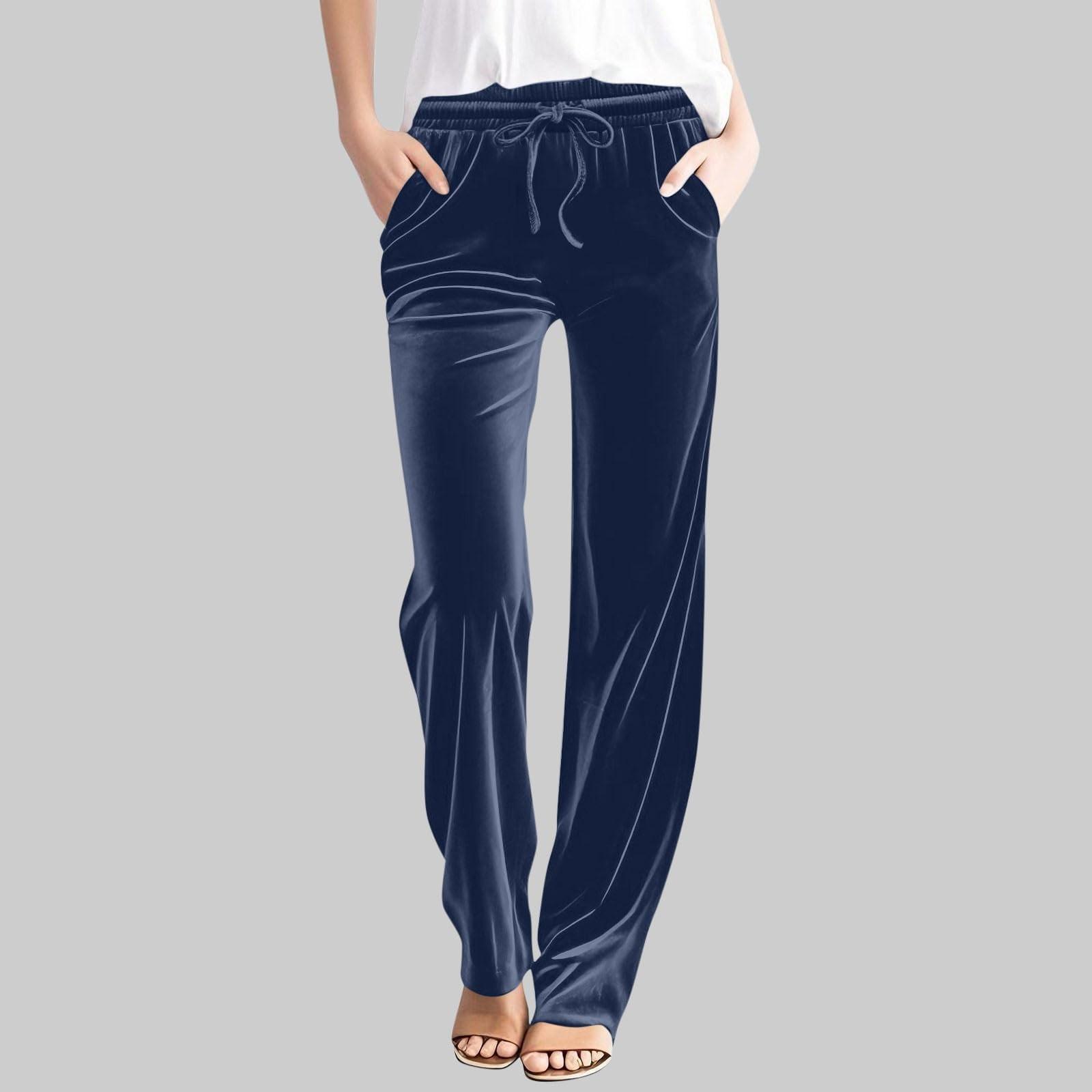 

Ladies Fashion Casual Pants Solid Color Pants XXL