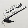 2pcs 3D ABS Vent Fender Trim Emblem Blade V8 BITURBO 4MATIC Logo Car Sticker Fender Badge For Mercedes Benz E300 E400 E53S E63S