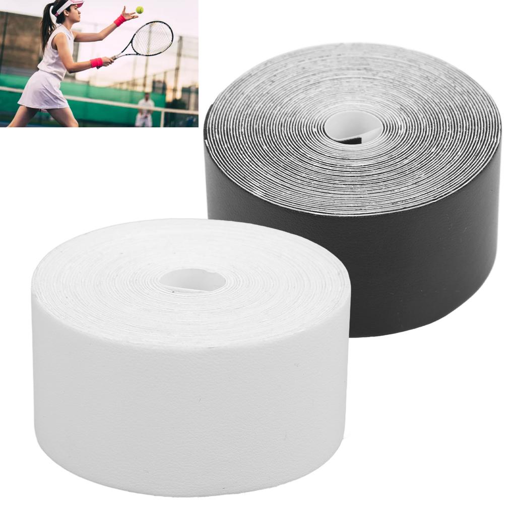 Tennis Racket Head Protector 5m Length PU Racket Head Guard Flexible Tennis Racket Tape Scratch Proof for Squash Racquet