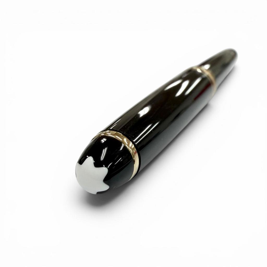 Excellent MONTBLANC fountain pen Meisterstück Classic white star black 14K mens Used