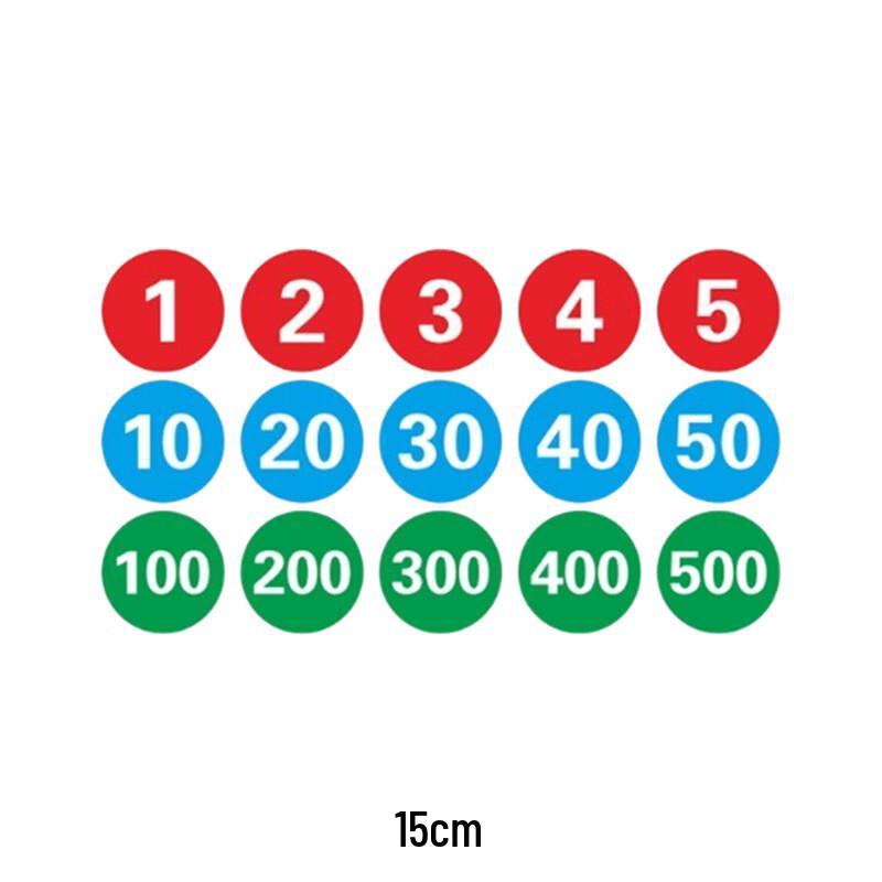 Jinghong Round Number Sticker