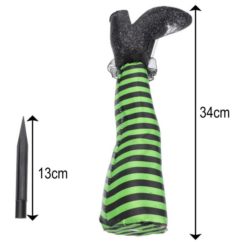1PCS Halloween Decoration Evil Witch Legs Inverted Evil Witch Feet Boots Stakes Courtyard Lawn Outdoor Garden Decoration Props