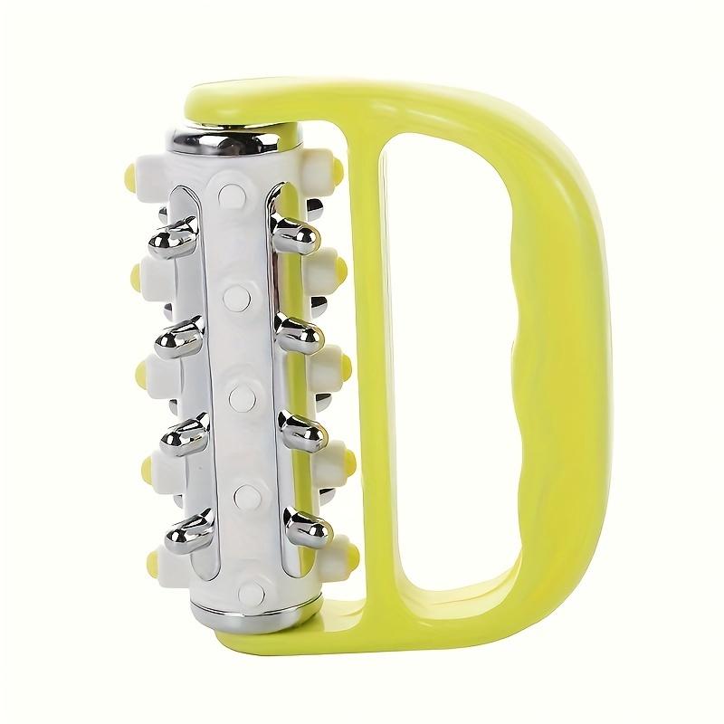 

1pc Plastic Manual Muscle Massage Roller, Round Handle Massager, Perfect For Leg, Arm & Back Pain Relief & Cellulite Massage