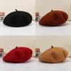 Beret Knit Wool Autumn Winter Vintage Womens Casual Outing Comfortable Warm