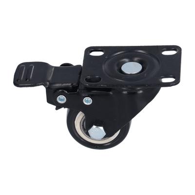 4PCS Caster 1.5in 360 Degrees  Rotate Head Rubber Shock Absorption Double Ball Bearing Chair Wheel