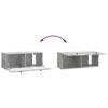 Wall Mounted TV Cabinet 78.5 x 31 x 30 cm Concrete Grey
