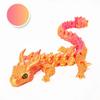 Fun 3D Printed Articulated Dragon 30cm Fidget Craft Ornament Cute Desktop Decor Gift for Children Adults Home Office Use