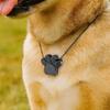 Mini Pet Paw Print Urn Necklace Cute Pet Ashes Memorial Jewelry  Sympathy Gift