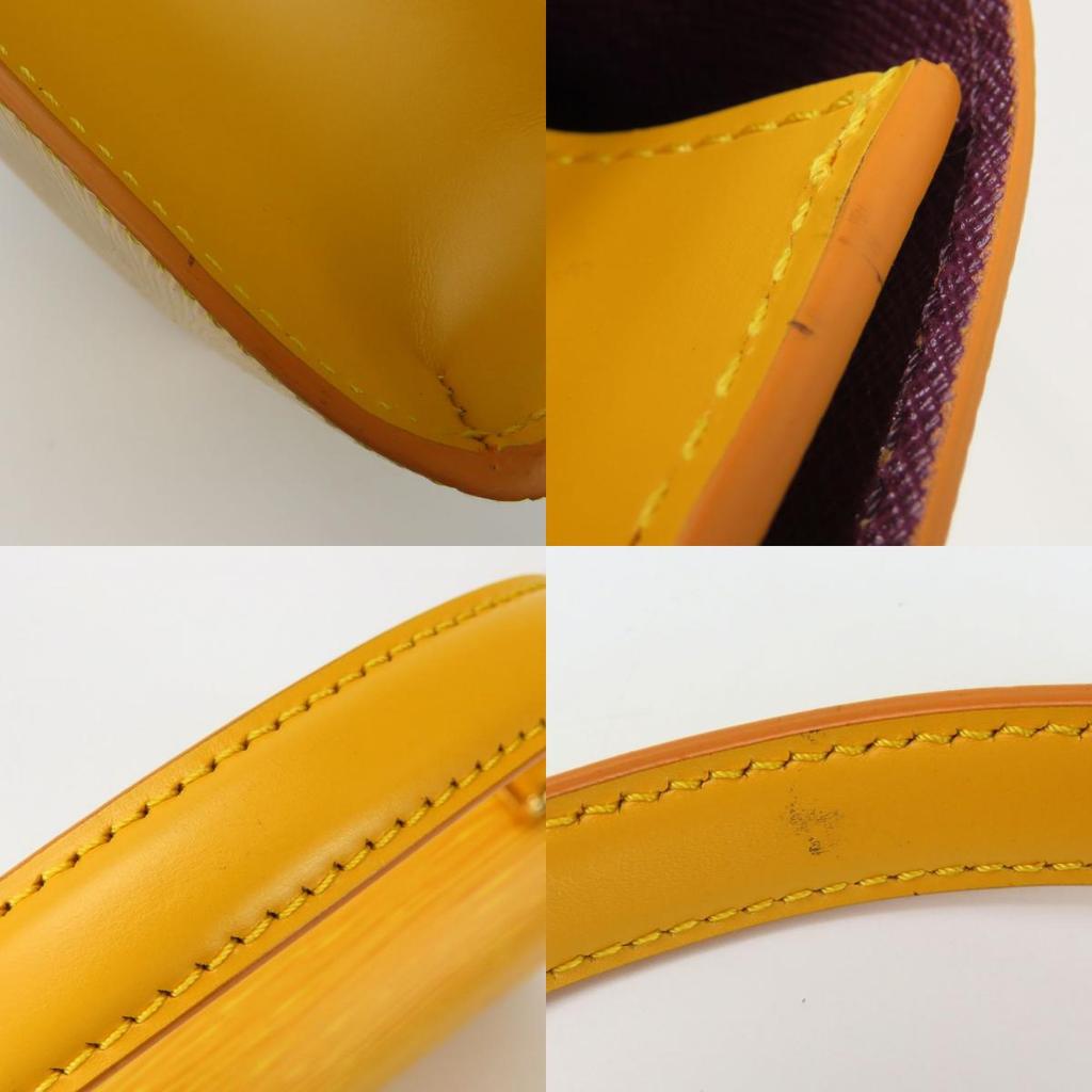 Used LOUIS VUITTON Handbag Malselv M52379 Epi Leather Yellow Top Handle
