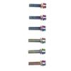Steel Water Bottle Cage Bolts M5x23mm Colorful Water Bottle Cage Bolts for Fixing Handlebar Ends
