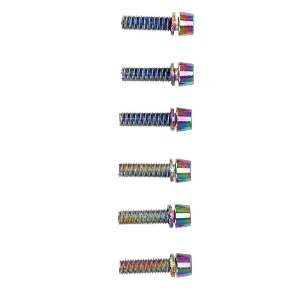 Steel Water Bottle Cage Bolts M5x23mm Colorful Water Bottle Cage Bolts for Fixing Handlebar Ends