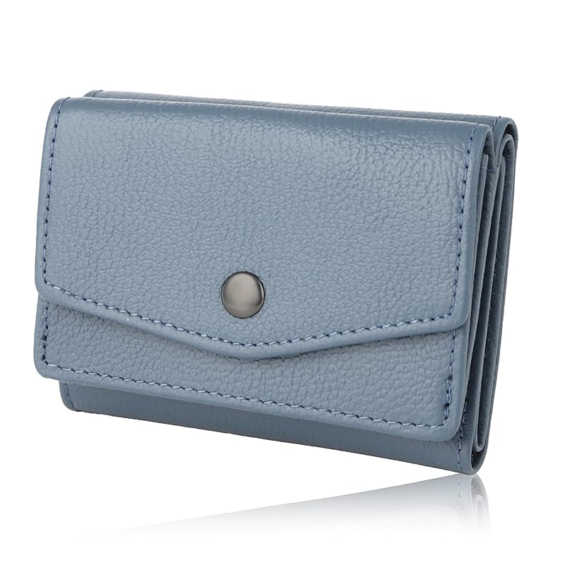 

[LS LASIEM] wallet men s mini wallet folding wallet tri-fold You can store bills without folding them. compact genuine leather leather small wallet