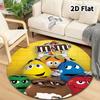 Mm'S Round Area Rug Carpet Rug For Living Room Bedroom Sofa Playroom Decor Nonslip Floor Mat