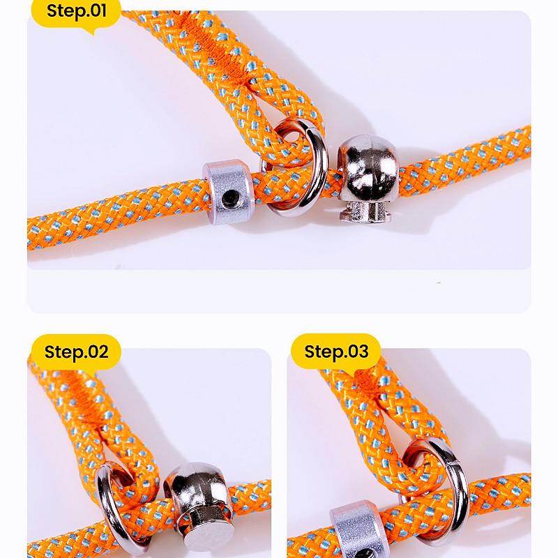Dog Leash P Chain Dogs Leashes Adjustable Leash for Dog Walking Training P Chain Comfortable Handle Dogs Leashes Pet Supplies