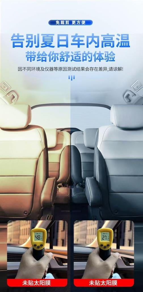 Autofolie, Autofenster-Tönungsfolie, Autofenster-Tönungsfolie, Autoglasfolie, Auto